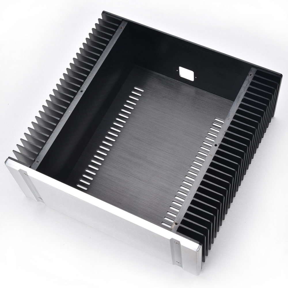 3213 Aluminum Preamplifier Enclosure/DAC Case/class A Amplifier Chassis Audio amp box with heatsink