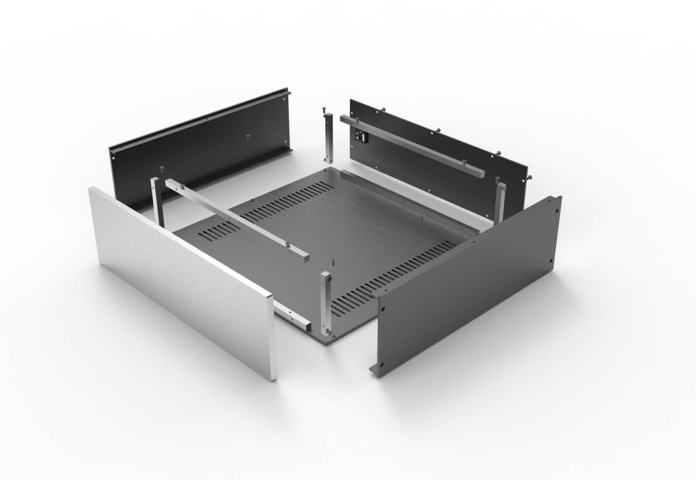 4314 full Aluminum audio Amplifier HIFI DIY Chassis Amp Enclosure HTPC Case  CD Box 430*410*140mm