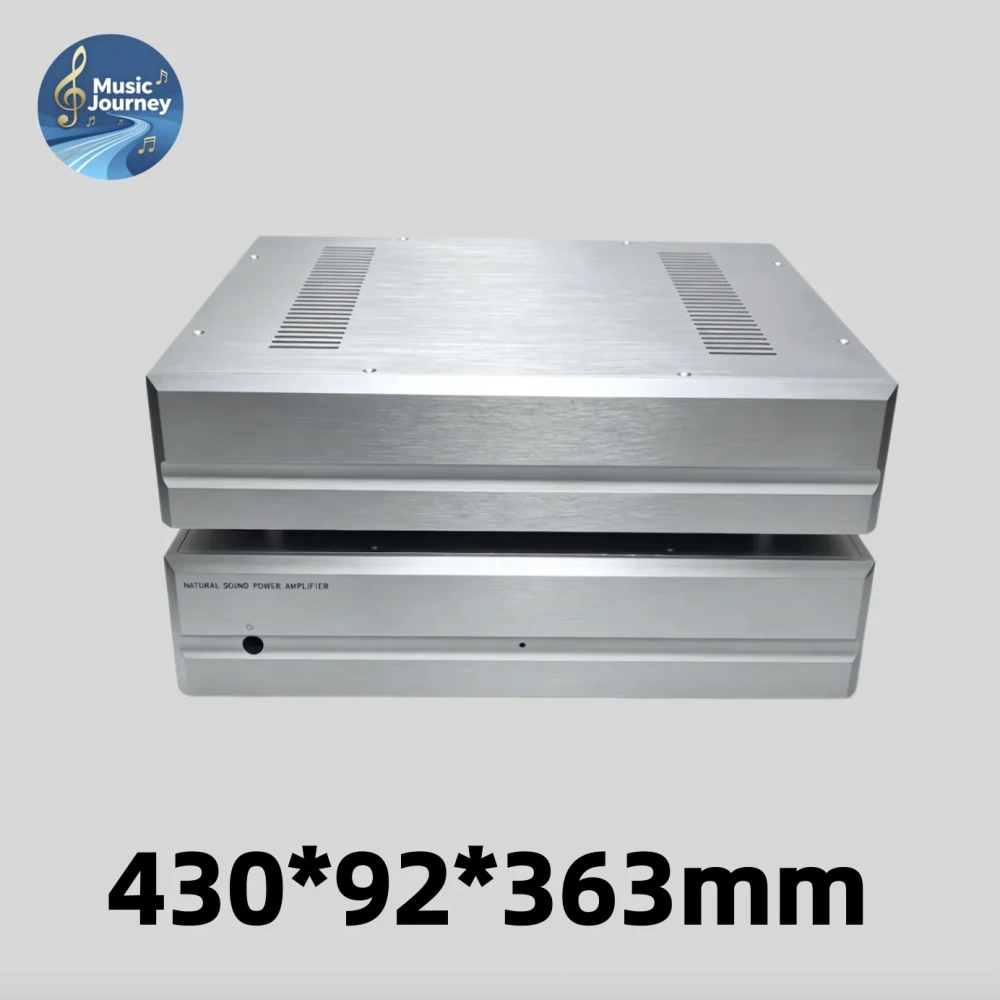 430*92*363mm All Aluminum HIFI Enclosure for Pre-amplifier, Tube Amplifier, Integrated Amp, Isolation Transformer Power Case
