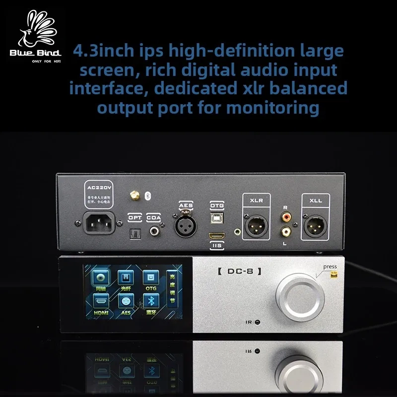 BREEZE 2027 New Bluebird DC-8 Dual ES9068 Fever HIFI Audio Decoder Italian Sound Card Bluetooth 5.3 Linear Power Supply