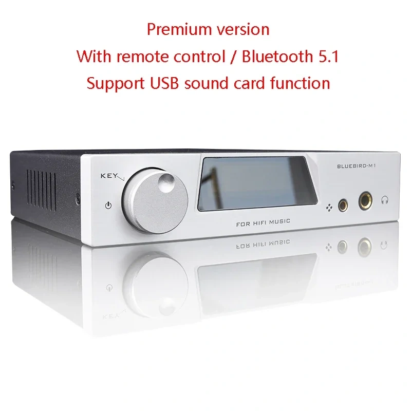 Dual ES9038Q2M Audiophile Audio Decoder Bluetooth 5.4 QCC3095 Lossless HIFI Decoder, Supports DSD512 Decoding AMANERO Driver