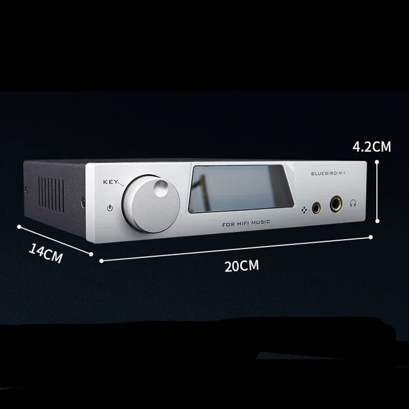 Dual ES9038Q2M Audiophile Audio Decoder Bluetooth 5.4 QCC3095 Lossless HIFI Decoder, Supports DSD512 Decoding AMANERO Driver