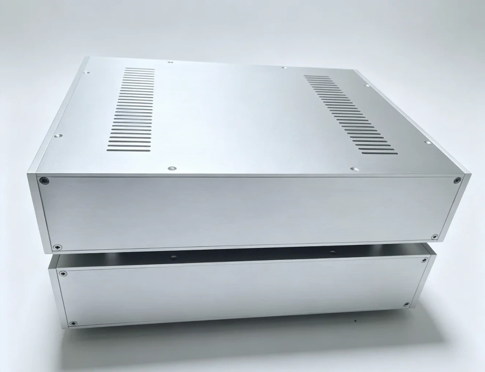 430*92*363mm All Aluminum HIFI Enclosure for Pre-amplifier, Tube Amplifier, Integrated Amp, Isolation Transformer Power Case