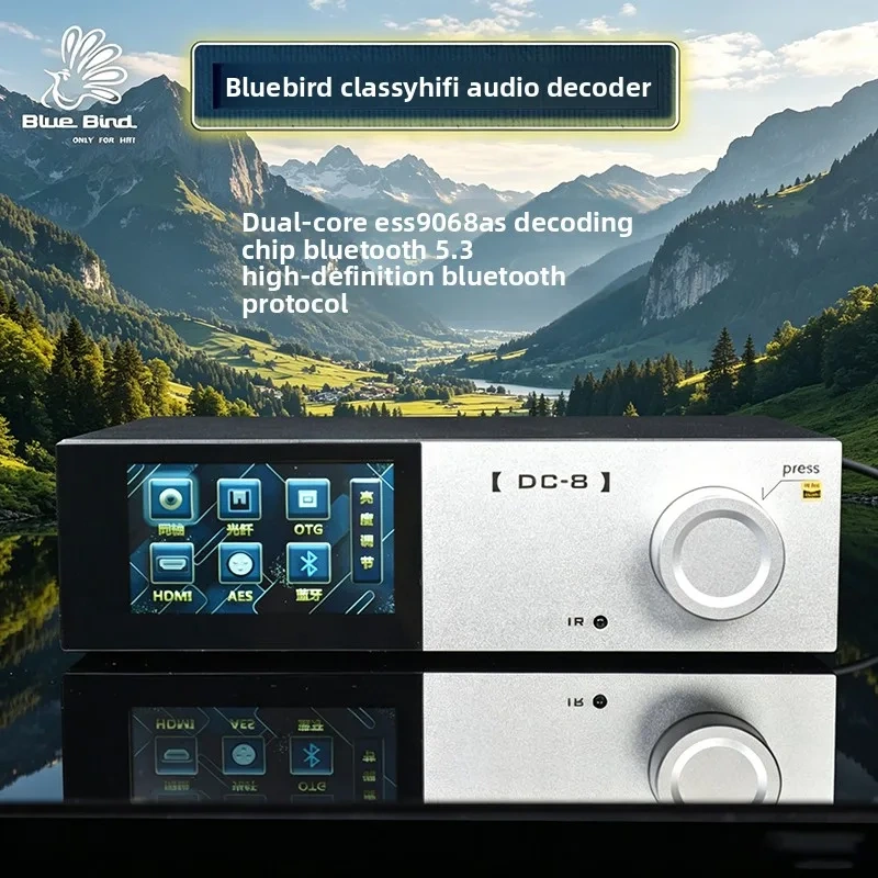 BREEZE 2027 New Bluebird DC-8 Dual ES9068 Fever HIFI Audio Decoder Italian Sound Card Bluetooth 5.3 Linear Power Supply