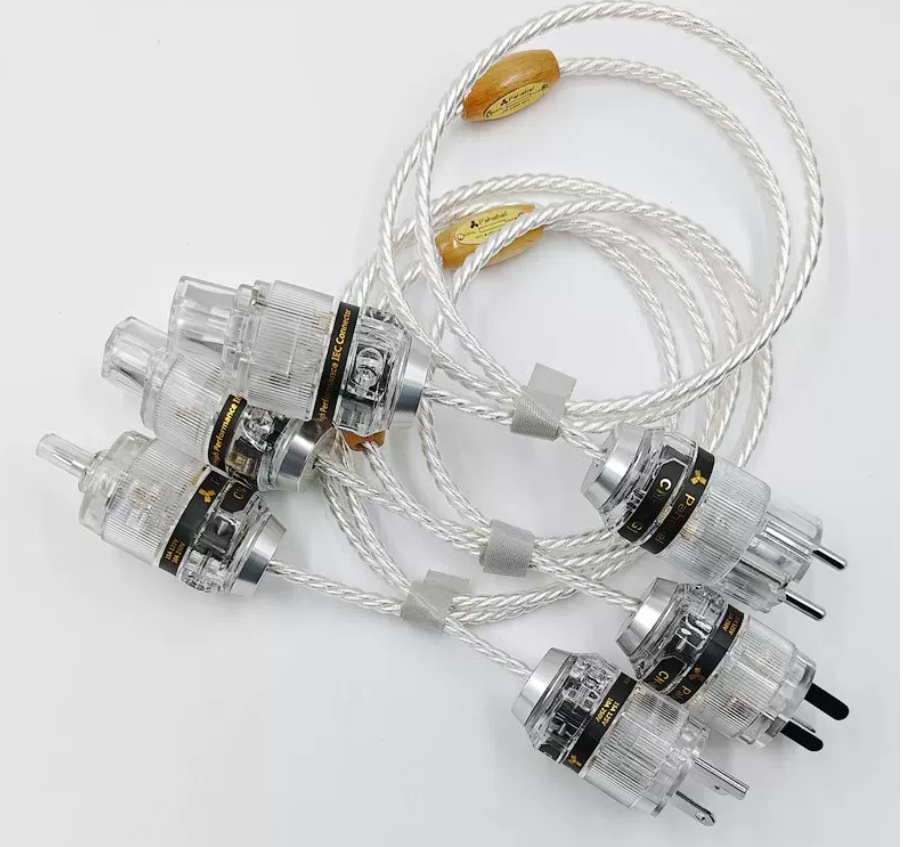 HiFi Audio AC Power Cable Hifi Silvering Teflon American Standard Audio CD Amplifier Amp US Power Cables EU AU Plug Power