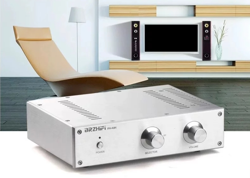 PA-49N silver HIFI DIY stereo Accuphase circuit preamp Combined power amplifier 150W*2 with bluetooth 5.3