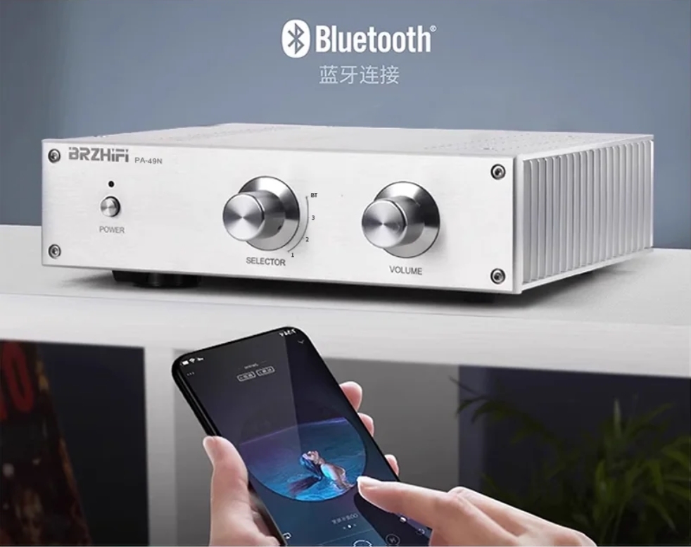 PA-49N silver HIFI DIY stereo Accuphase circuit preamp Combined power amplifier 150W*2 with bluetooth 5.3