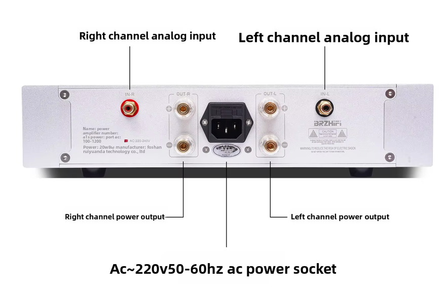 TOP version A1S-BC Capacitor household high-power high fidelity pure Class A amplifier 20W*2