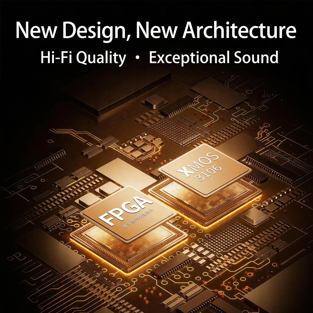 YJCO DA39S Balanced Audio DAC Decoder HiFi Audiophile-Grade Bluetooth Lossless Decoder Preamplifier Dual-Chip ES9039Q2M Home Use