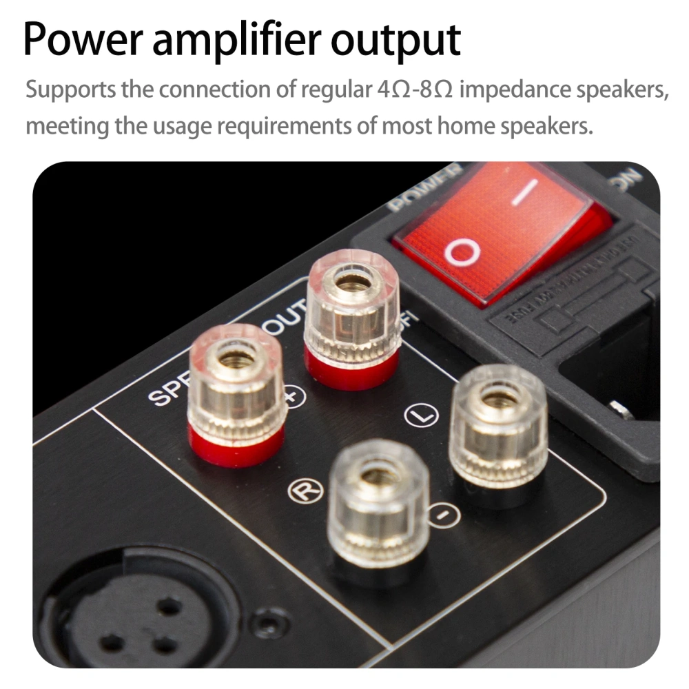 YJCO D325JPRO Audio HiFi JAN5654 Vacuum Tube Power Amplifier Bluetooth Receiver TPA3255 with VU Meter 300W*2 Max 6J1 Tube Preamp