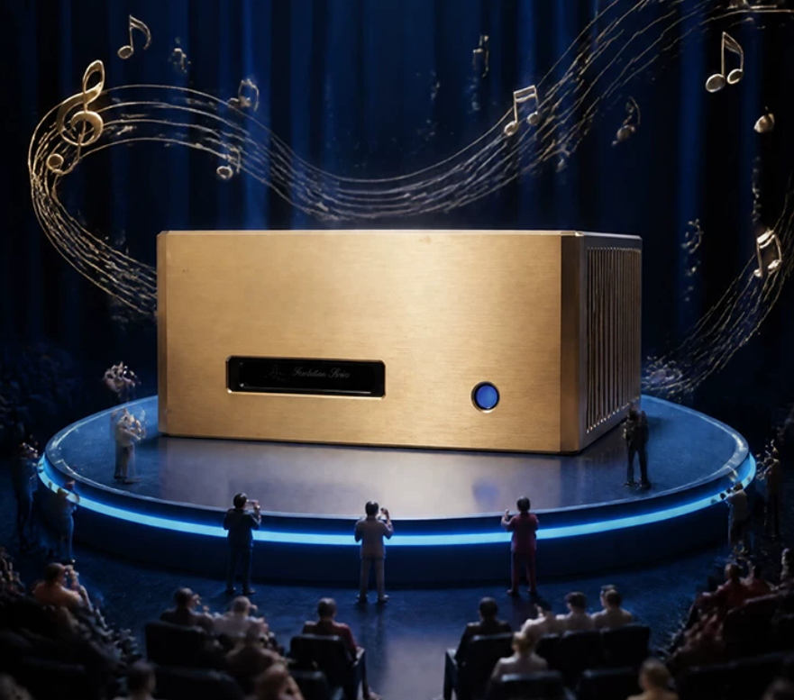 NEW finished BRZHIFI Gold 711 HI-END stereo audio balanced power amplifier Collector's Edition