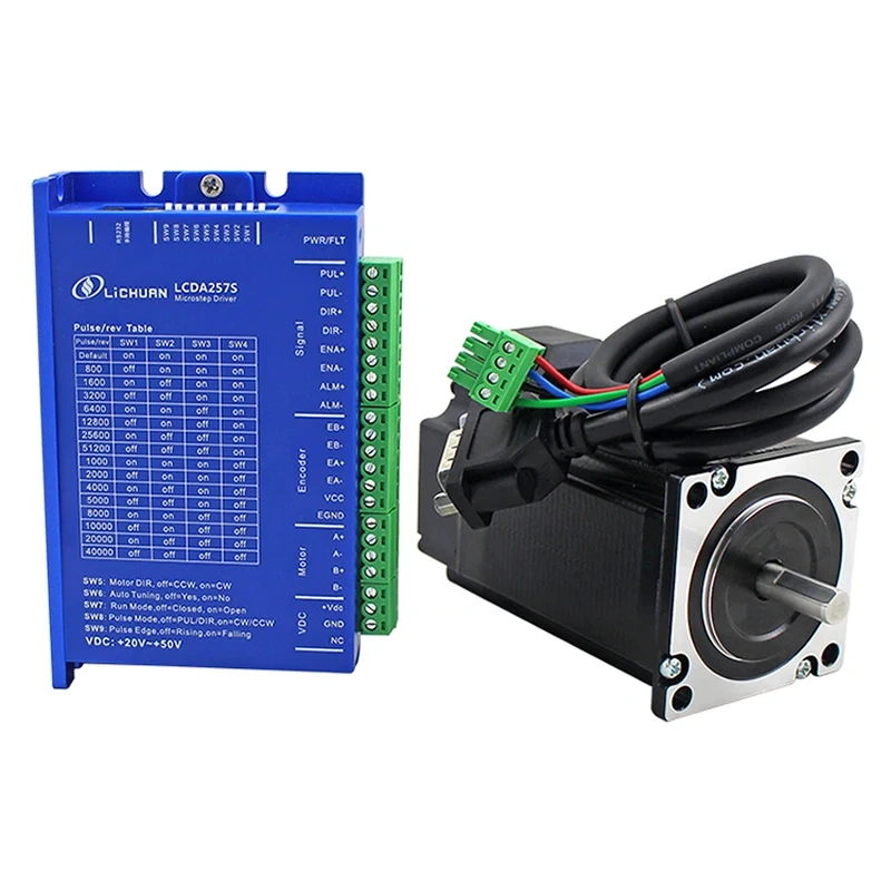 hot sell! 2nm cnc stepper motor driver kit LCDA257S 2 phase closed loop stepper nema23 motor LC57H276