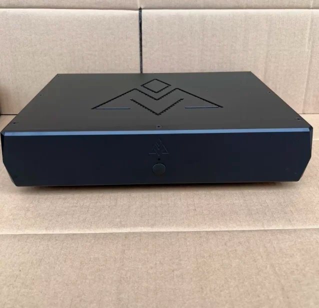 Black clock style All aluminum amplifier chassis / Preamplifier case / AMP Enclosure DIY box (350 *70*260mm)