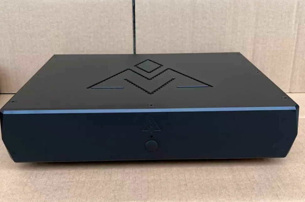 Black clock style All aluminum amplifier chassis / Preamplifier case / AMP Enclosure DIY box (350 *70*260mm)