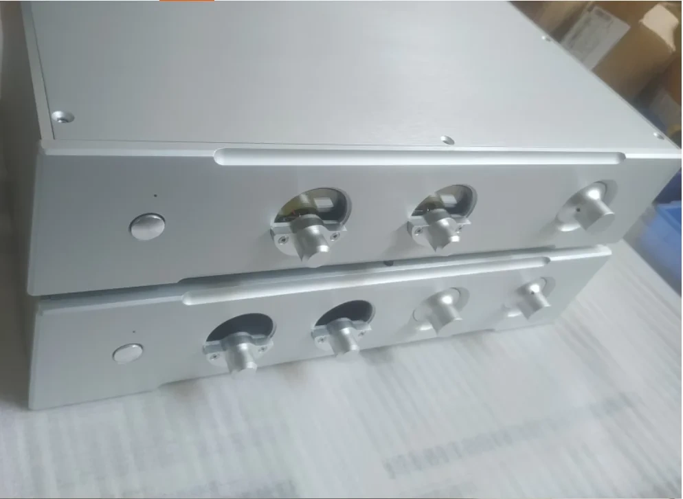 45MM VU instrument All aluminum amplifier chassis / Preamplifier case / AMP Enclosure DIY box (430 *90*358mm)