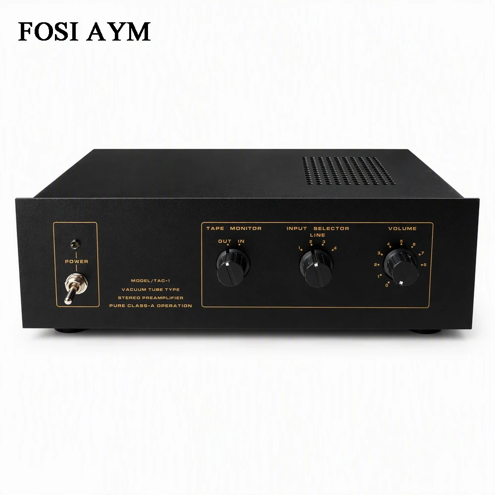 FOSI AYM 330x110x200mm Tube Amplifier Chassis DIY HiFi Point-to-Point Wiring Vacuum Tube Audio Preamplifier Enclosure
