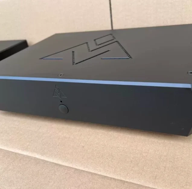 Black clock style All aluminum amplifier chassis / Preamplifier case / AMP Enclosure DIY box (350 *70*260mm)