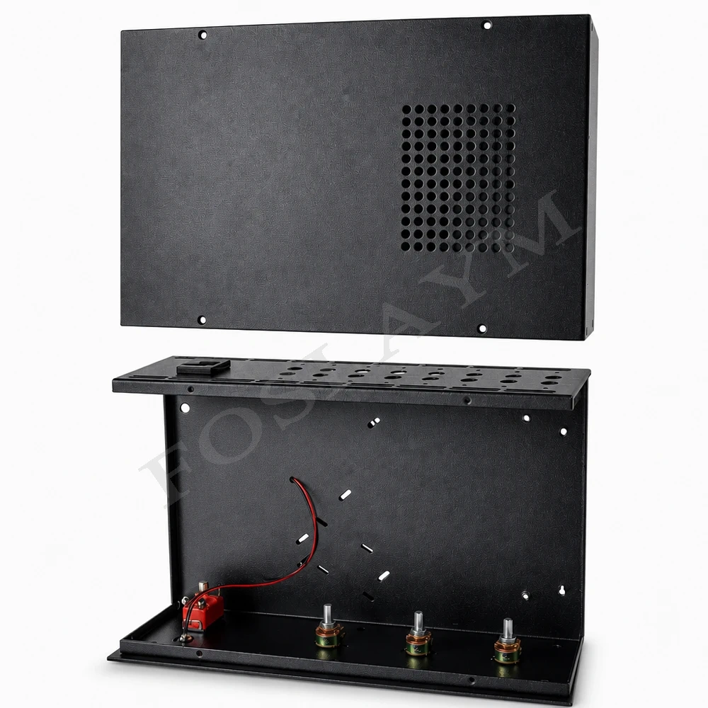 FOSI AYM 330x110x200mm Tube Amplifier Chassis DIY HiFi Point-to-Point Wiring Vacuum Tube Audio Preamplifier Enclosure