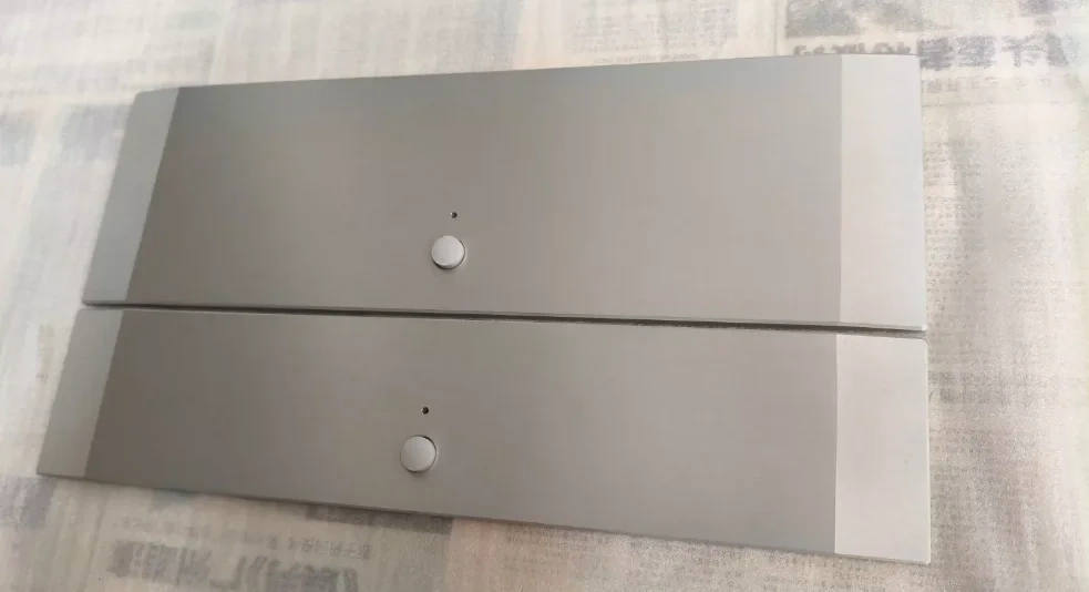 Brand New Full Aluminum Amplifier Case Power Supply Box, Blank Un‑Drilled No Hole DIY HiFi Audio Chassis Shell