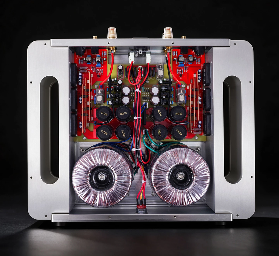 BRZHIFI AMPX-50 HIFI DIY stereo 250W home amplifier STK404-120 Three Amplification Modules in Parallel