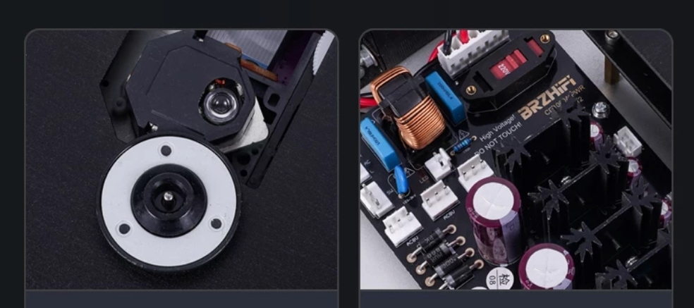 BRZHIFI CD1000A Top-mounted Push Cover Balanced Pure CD Player Decode digital audio output
