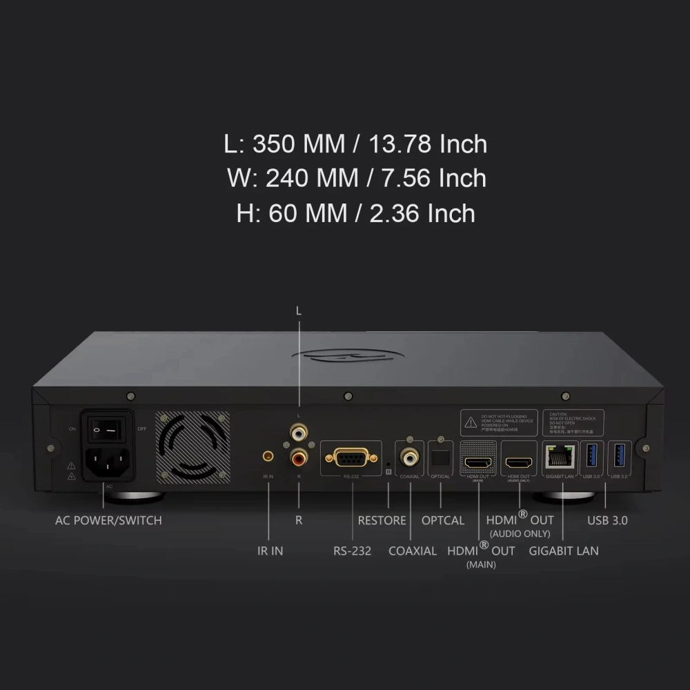 ZIDOO Z3000 PRO-8K Media Player 6G+64G 8K Android 11OS Support DV HDR10+ and All HDR Technoly BDMV Amlogic S928X-K Processor