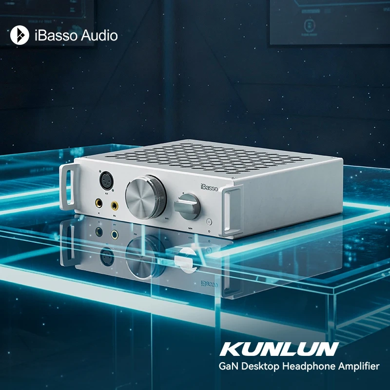 IBasso Kunlun Full-Balanced Desktop Headphone Amplifier Pure Audio Amplifier with GaNFET Technology and Preamplifier Output