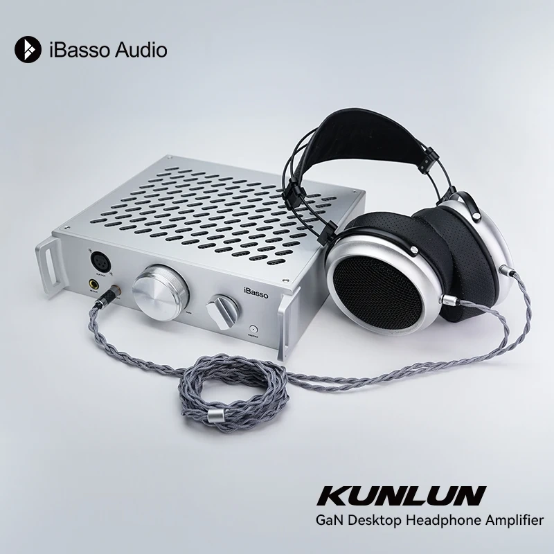 IBasso Kunlun Full-Balanced Desktop Headphone Amplifier Pure Audio Amplifier with GaNFET Technology and Preamplifier Output