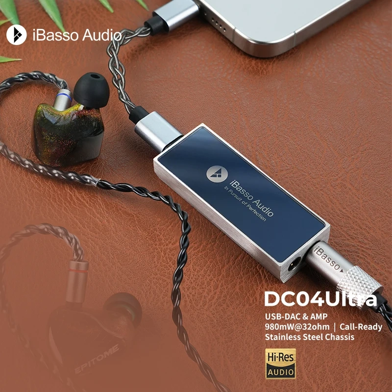 IBasso Jr. DC04 Ultra Portable Mobile Phone Decoder Amplifier DAC USB 4.4mm Headphone IEM AMP