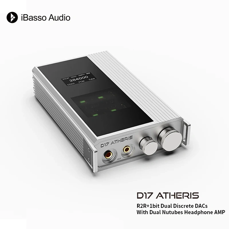 IBasso D17 ATHERIS Headphone Amplifier Integrated Machine Fully Balanced 2R+1bit Dual Discrete DACs With Dual Nutubes AMP DAC