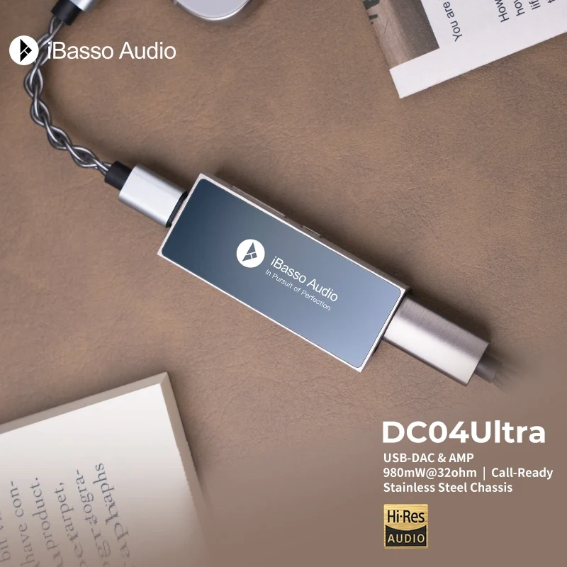 IBasso Jr. DC04 Ultra Portable Mobile Phone Decoder Amplifier DAC USB 4.4mm Headphone IEM AMP