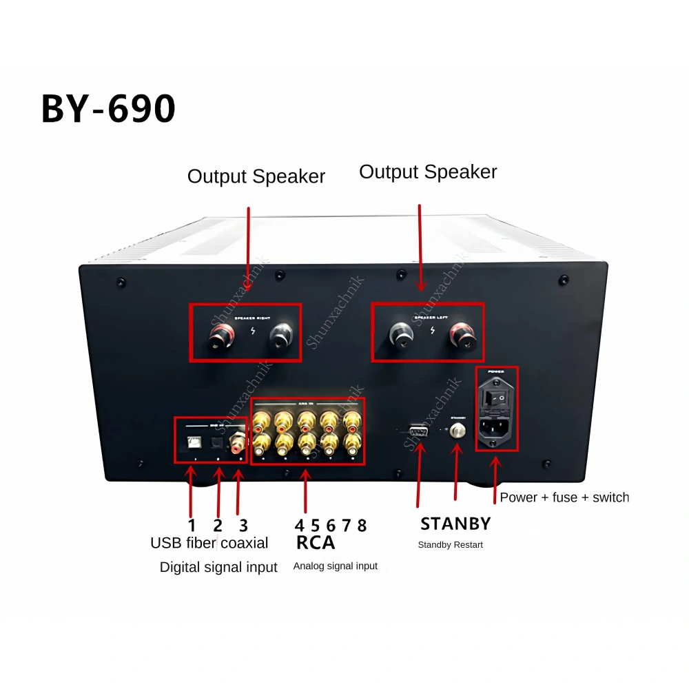Boya amplifier by690 replica Gaowen 690 hifi fever amplifier high-end front-end and back-end combined amplifier