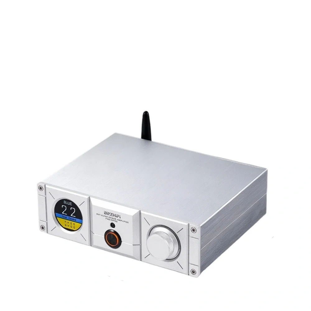 HIFI TPA3126 *2+QCC3040 Bluetooth 5.2 Digital Power Amplifier with 1.28 inch Screen 2.1 Channel Class D Home Desktop PAD-15PRO