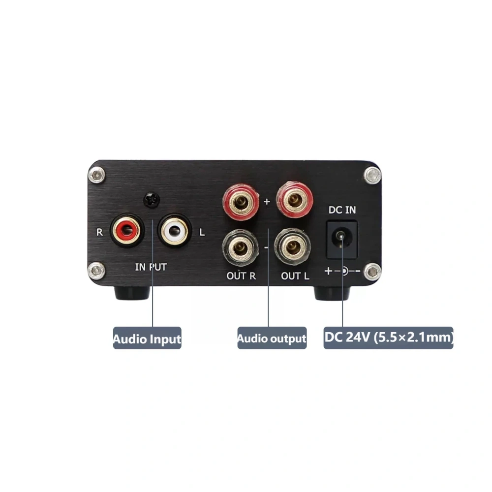 YJCO Digital Mini Power Amplifier TPA3116 HiFi Stereo Amp Audiophile-Grade Class D 2.0 Channel 50Wx2  D50C