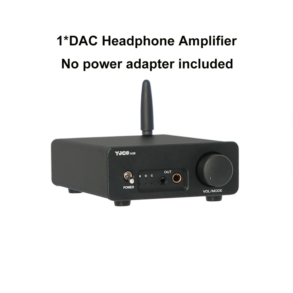YJCO DAC Headphone Amplifier HIFI QCC3084 Bluetooth 5.4 ES9039 Coaxial Fiber USB Input 24bit 96K DC12V Headphone Amp