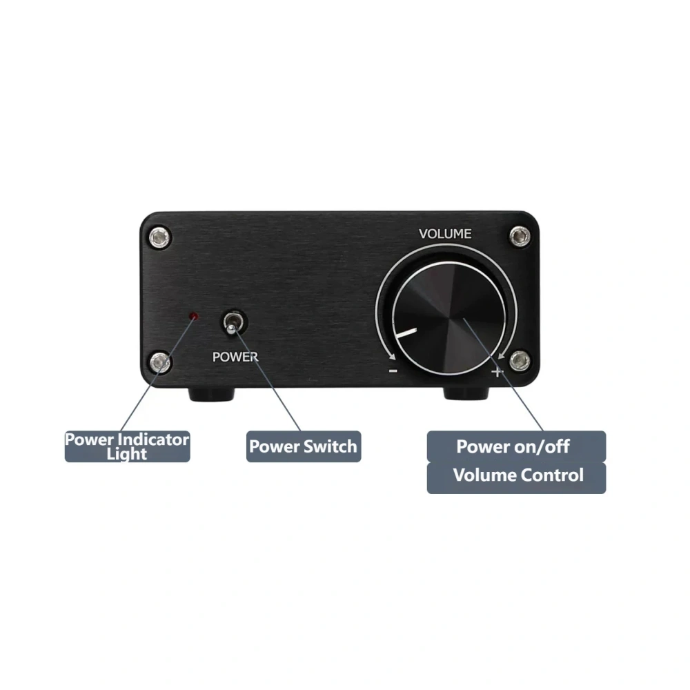 YJCO Digital Mini Power Amplifier TPA3116 HiFi Stereo Amp Audiophile-Grade Class D 2.0 Channel 50Wx2  D50C