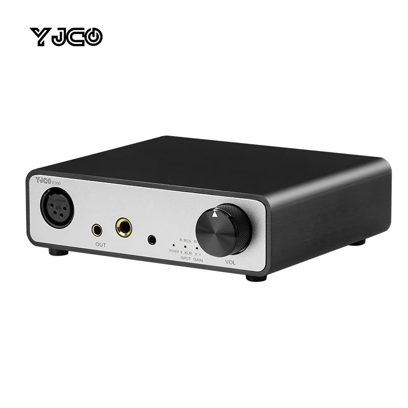 YJCO HiFi Balanced Headphone Amplifier TPA6120A2*2 Chip 4.4/3.5/6.35/XLR Output DC12V, Audiophile Desktop Balanced Amp E300