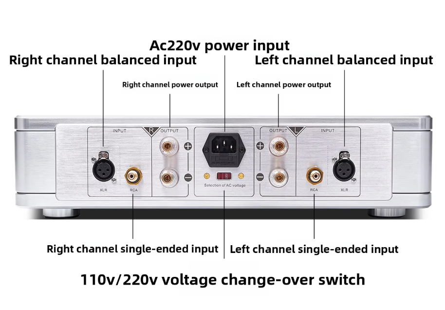 CHN 2027 new BRZHIFI-AMPX-50 home audio power amplifier HiFi stereo Balanced amplifier for home speaker sound system