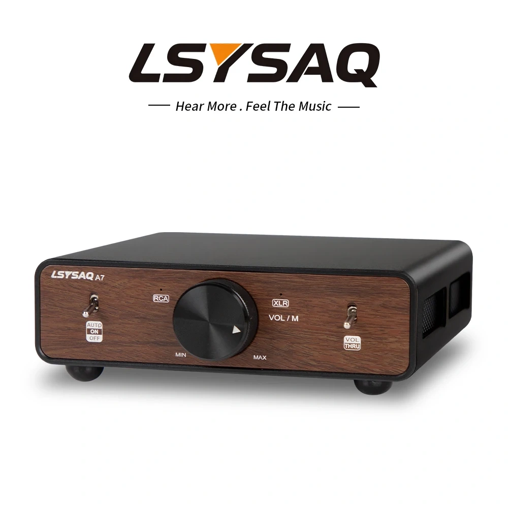 LSYSAQ A7 HiFi Digital Power Amplifier TPA3255 Dual Chip Stereo Class D Amp RCA XLR Input 250W×2 4Ω High Power Home Audio