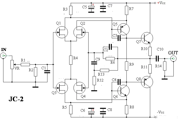 KSA100+JC2 hifi diy stereo class A 30W+30W Merge amplifier with protection circuit