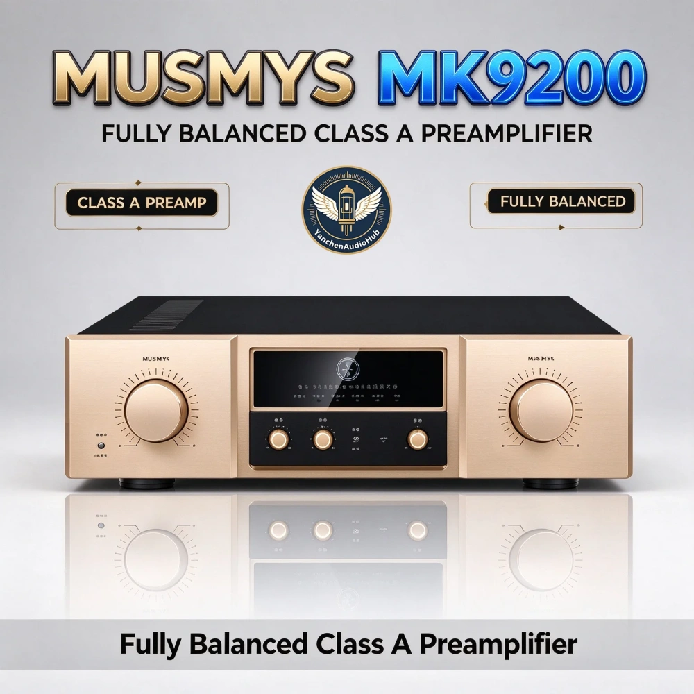 MUSMYS-MK9200 Fully Balanced Class A Preamplifier Desktop Analog Audio ...