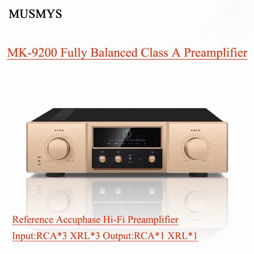 MUSMYS-MK9200 Fully Balanced Class A Preamplifier Desktop Analog Audio ...