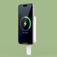 Magnetic Wireless Power Bank with Cable