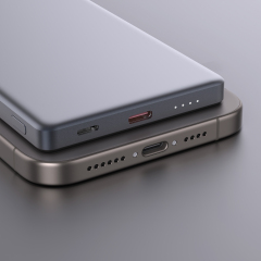 Thinnest Aluminum Alloy Magnetic Wireless Power Bank