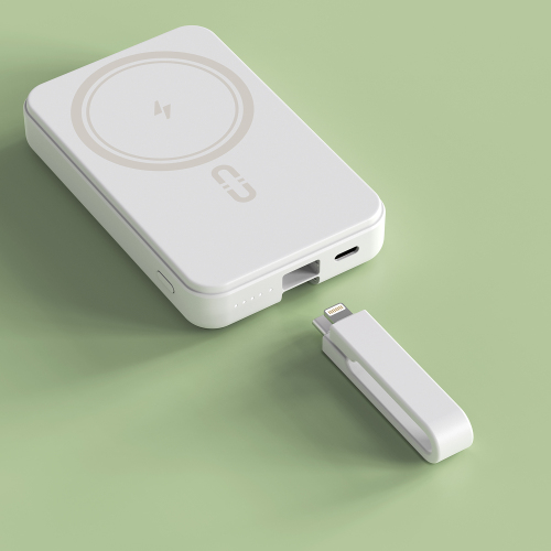 Magnetic Wireless Power Bank with Cable