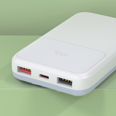 22.5W Fast-charging Power Bank with Built-in Cables