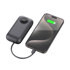 22.5W max Fast-charging Power Bank with Built-in Cables