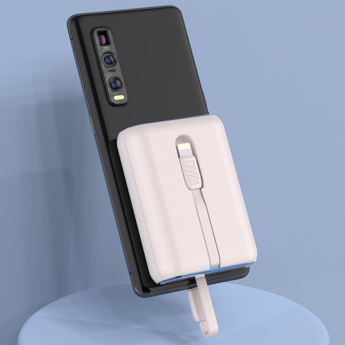 22.5W max Fast-charging Mini Power Bank with Built-in Cable