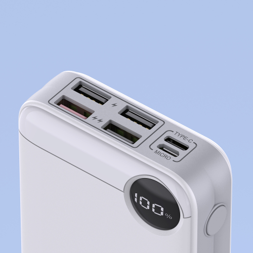 22.5W Fast-charging Power Bank with Multi-connectors