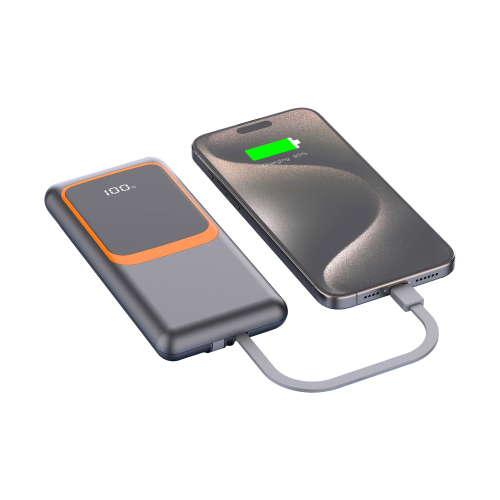 22.5W +PD20W Fast-charging Power Bank with Built-in Cables